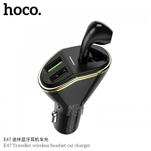 E47 Traveller Wireless Headset Car Charger